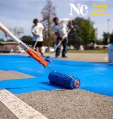 งานพื้นสนามกีฬา Sport Floor Coating